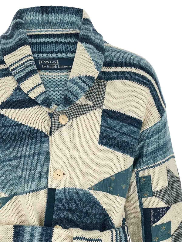 The Best Shops POLO RALPH LAUREN: cardigan - Cardigan patchwork