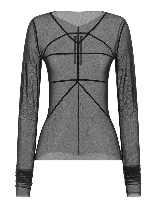 RICK OWENS: クルーネック - クルーネック - 黒