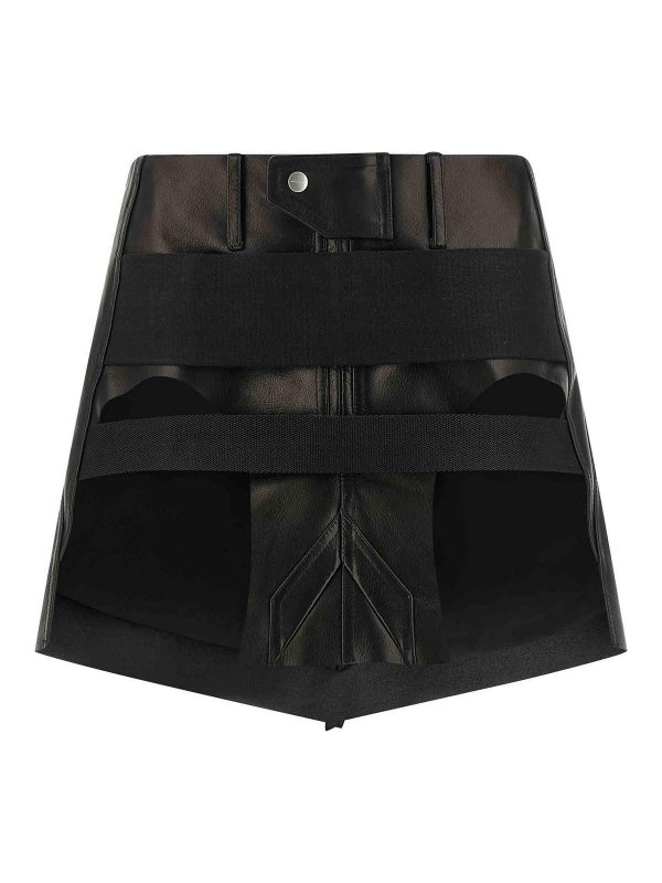 RICK OWENS: ミニスカート - ミニスカート - 黒