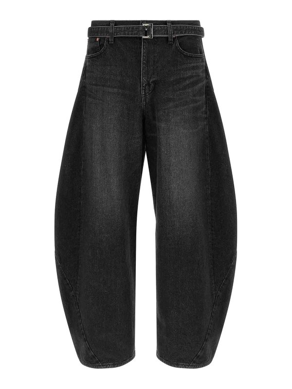 Sacai: Trousers Shorts - Extra Leg Jeans