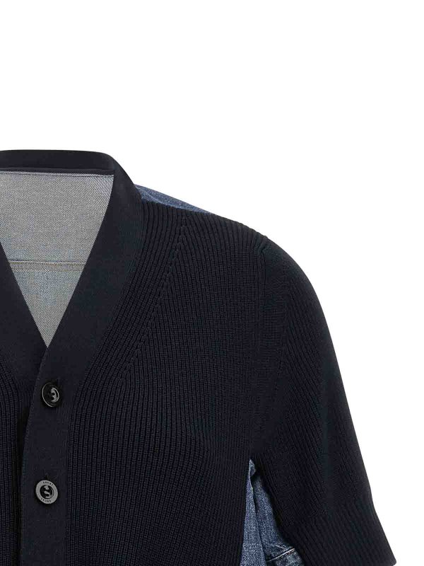 The Best Shops Sacai: Cardigans - Cardigan - Blau