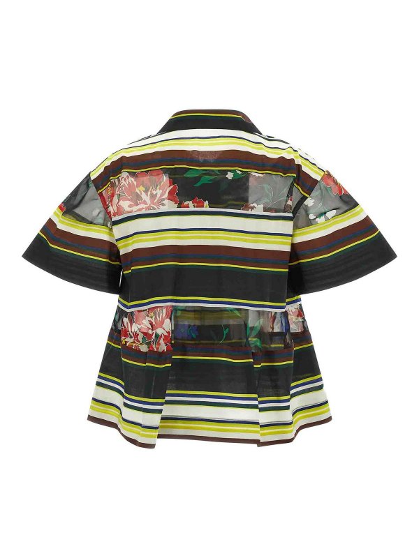 Sacai: shirts online - Pattern Mix Shirt