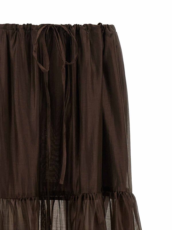 The Best Shops TWINSET: Faldas largas - Falda Larga - Marrón