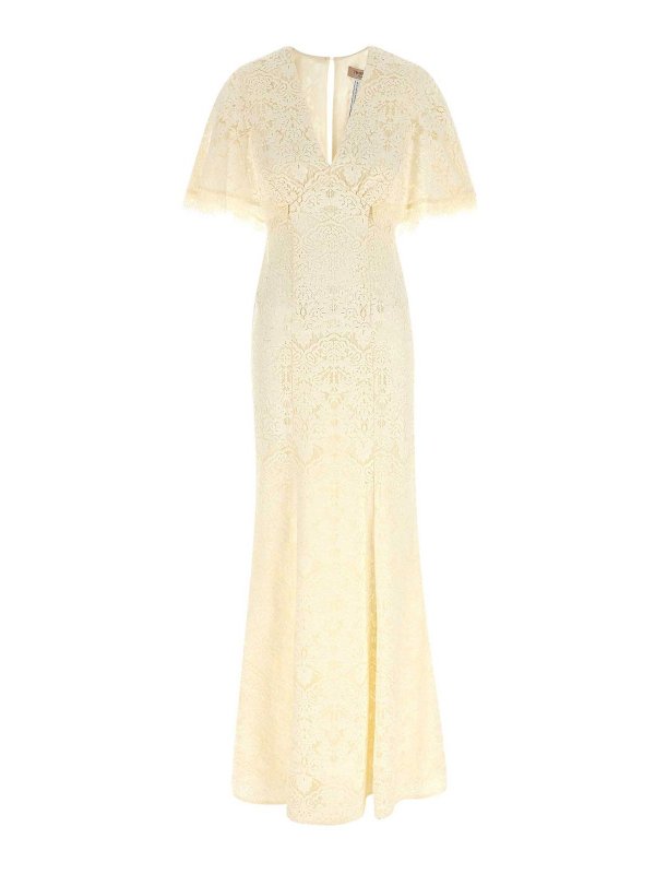 TWINSET: Maxikleider - Maxikleid - Weiß