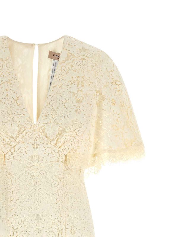 The Best Shops TWINSET: Maxikleider - Maxikleid - Weiß