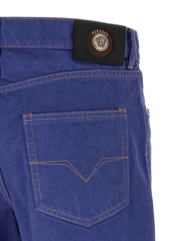Straight Leg Jeans - Blau shop online: VERSACE