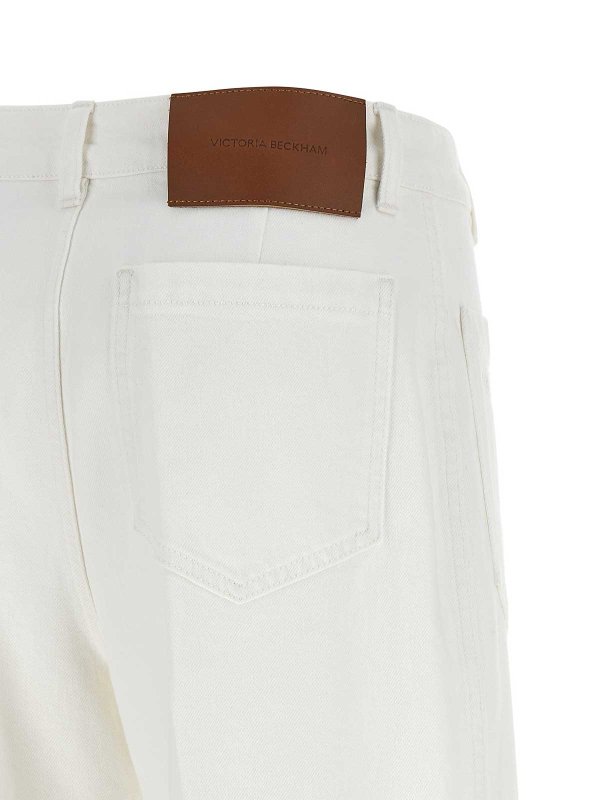 フレアジーンズ - 白 shop online: VICTORIA BECKHAM