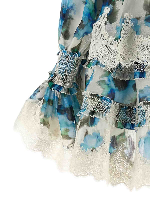 Knielanges Kleid - Blau shop online: ZIMMERMANN