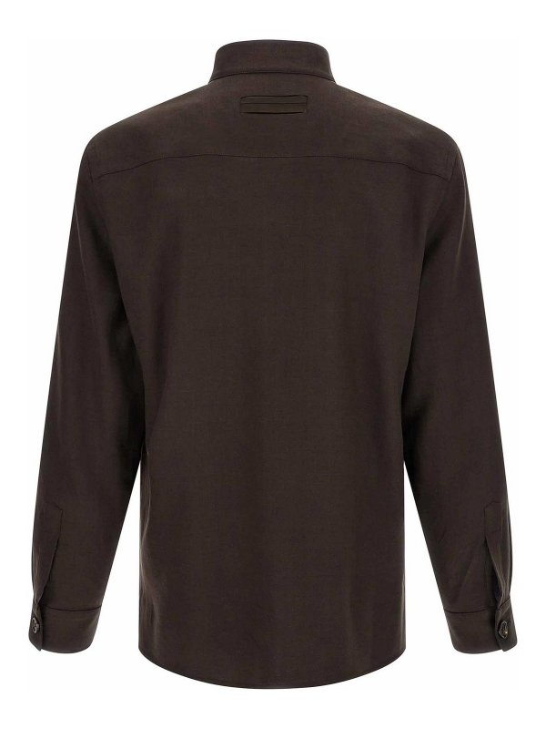 ZEGNA: Blusas online - Blusa - Marrón