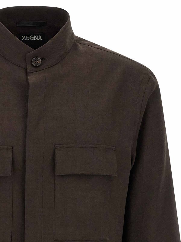 The Best Shops ZEGNA: Blusas - Blusa - Marrón