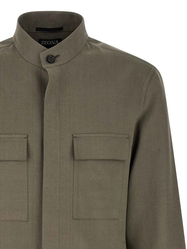 The Best Shops ZEGNA: Blusas - Blusa - Gris