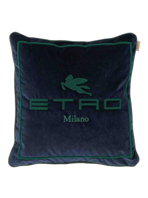 ETRO: Heim - Kissen - Blau