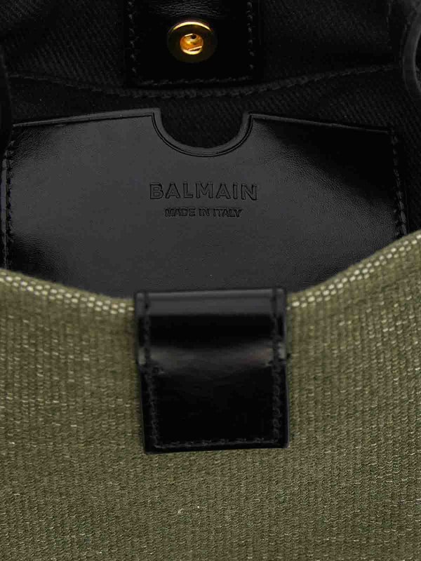 Bucket-Bag - Grün shop online: Balmain