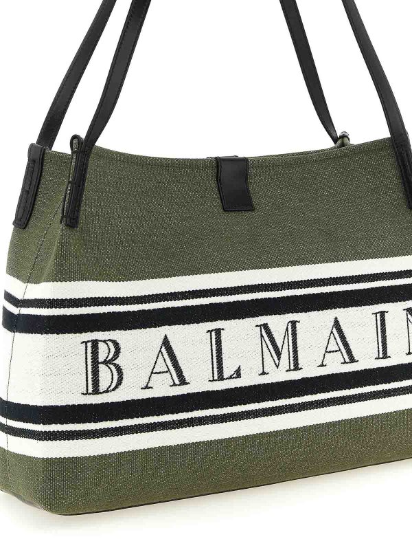 The Best Shops Balmain: Sacs à main - Sac Cabas - Vert