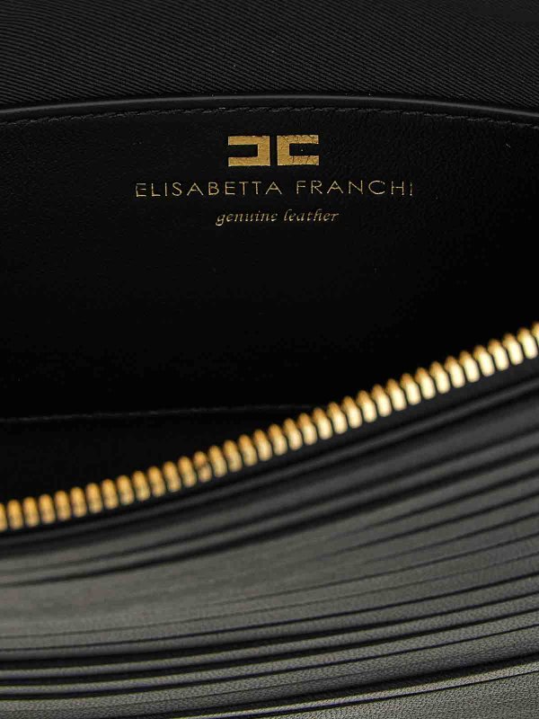 クラッチバッグ - 黒 shop online: ELISABETTA FRANCHI
