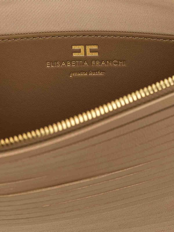 クラッチバッグ - ベージュ shop online: ELISABETTA FRANCHI
