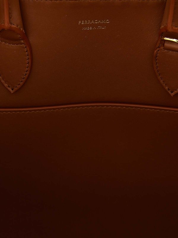 トートバッグ - ブラウン shop online: SALVATORE FERRAGAMO