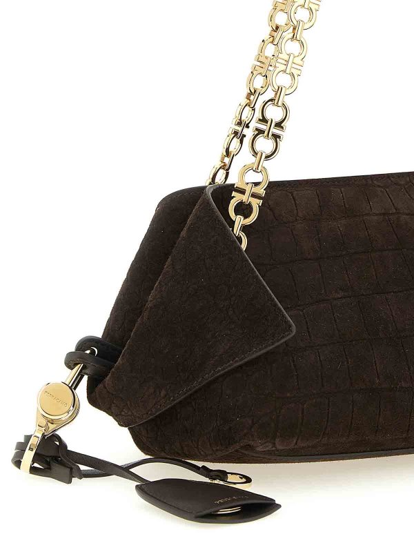 The Best Shops SALVATORE FERRAGAMO: ショルダーバッグ - ショルダーバッグ - ブラウン