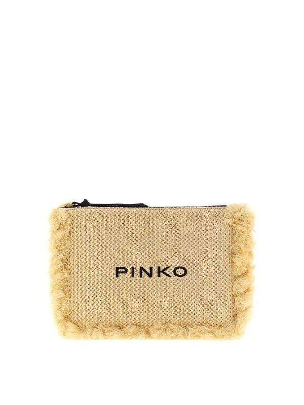 Pinko: Clutches - Clutch - Beige