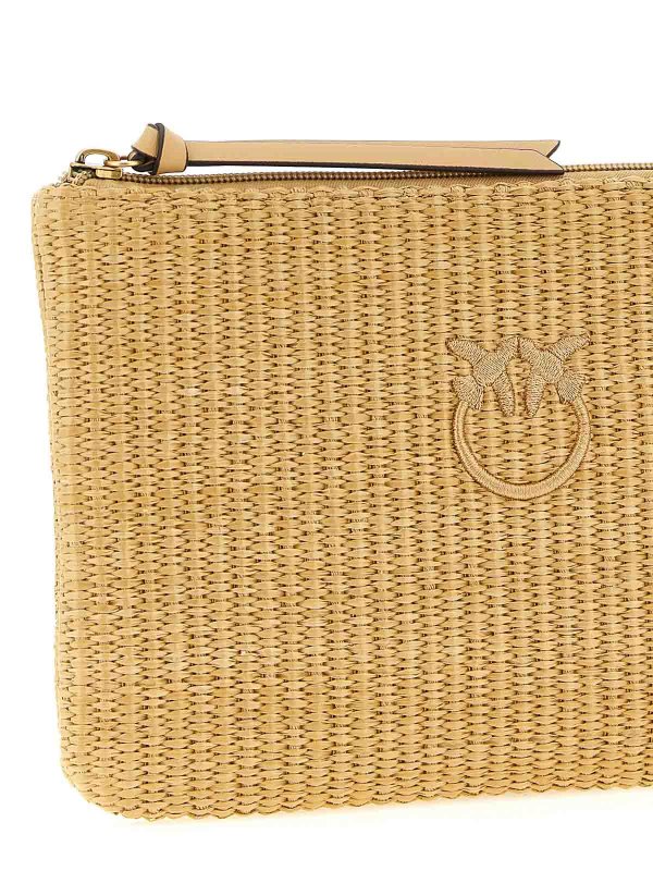 The Best Shops Pinko: Clutches - Clutch - Beige