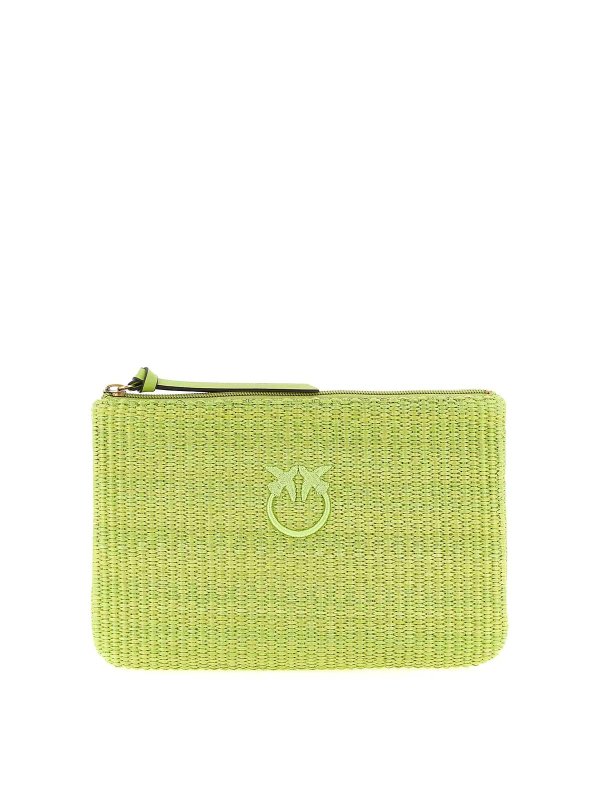 Pinko: Clutch - Pochette - Vert