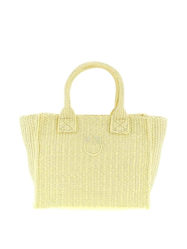 Pinko: Handtaschen - Shopper - Gelb
