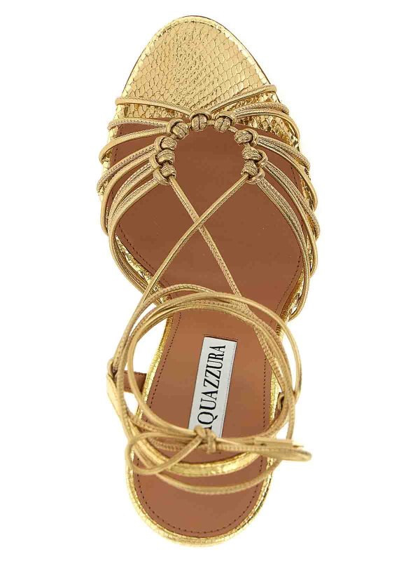 サンダル - 金 shop online: Aquazzura
