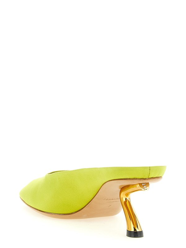 The Best Shops SALVATORE FERRAGAMO: ミュール - ミュール - イエロー