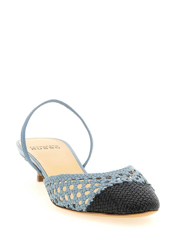 FRANCESCO RUSSO: Sandales online - Sandales - Bleu Clair
