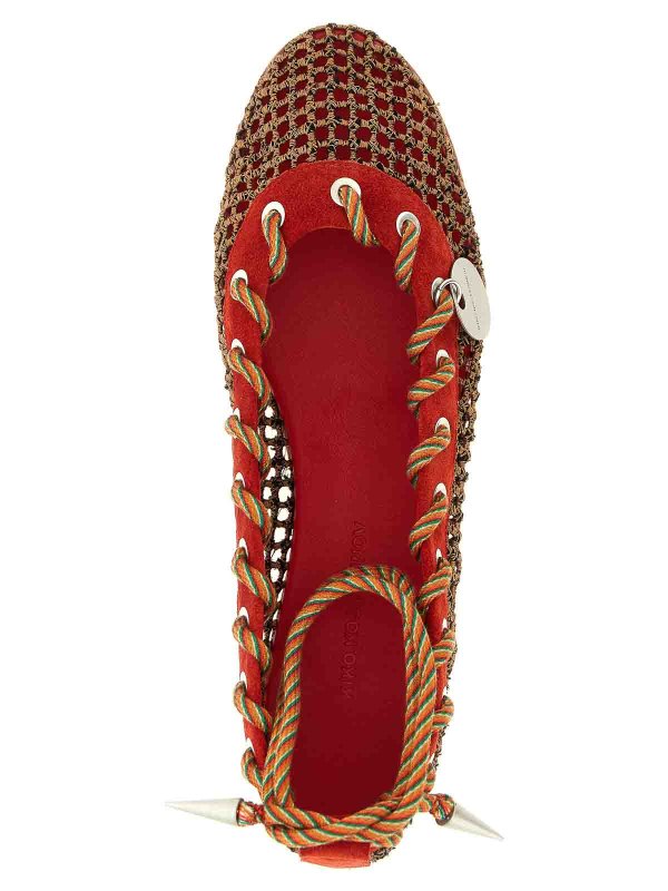 フラットシューズ - 赤 shop online: KIKO KOSTADINOV
