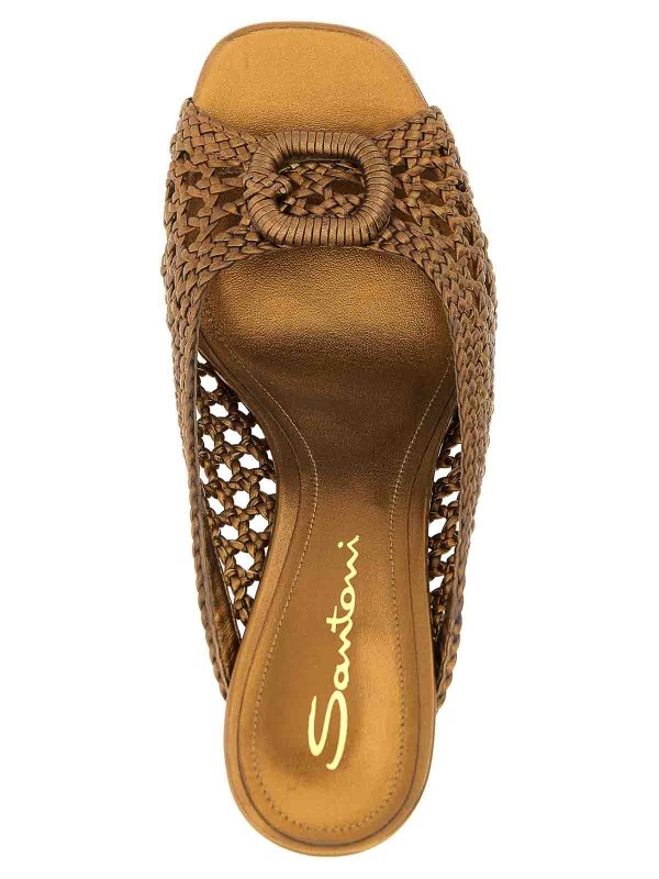 Sandales - Or shop online: SANTONI