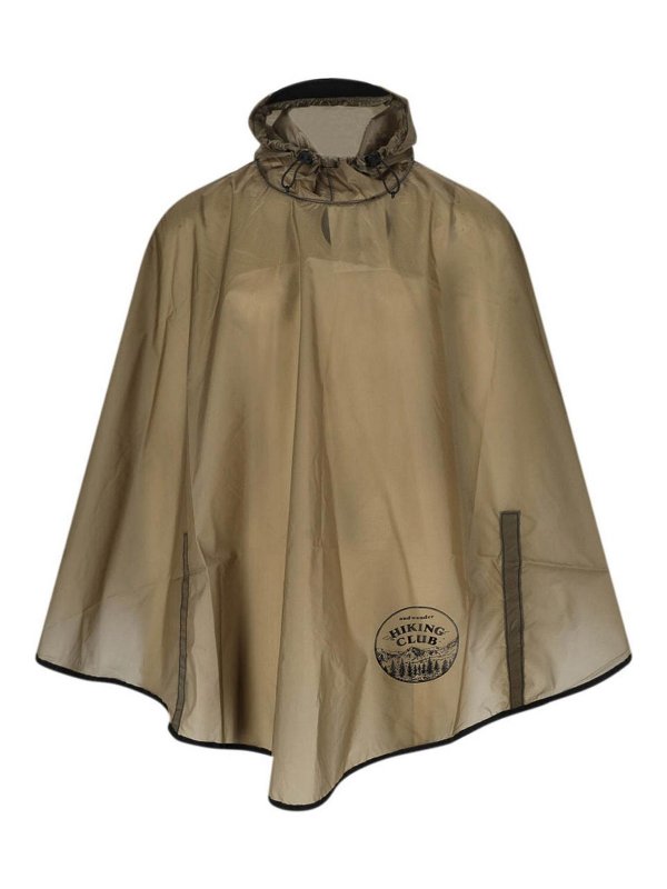 AND WANDER: Mantelle e poncho - Poncho indrorepellente
