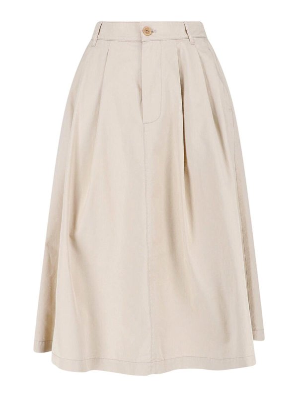 ASPESI: Jupes midi et au genou - Jupe Midi - Beige
