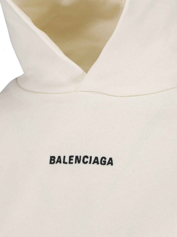 The Best Shops BALENCIAGA: Sweatshirts und Pullover - Sweatshirt - Weiß
