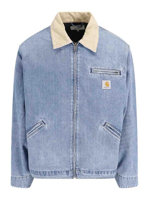 CARHARTT: デニムジャケット - デニムジャケット - ミディアムウォッシュ