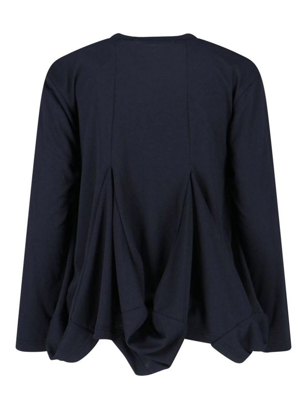 COMME DES GARCONS: crew necks online - Pleated sweater