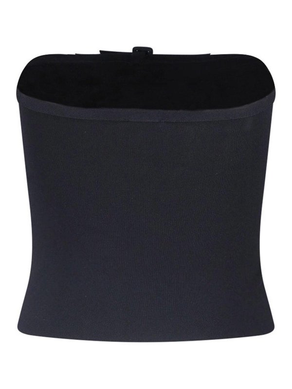 Courreges: Tops & Débardeurs online - Top - Noir