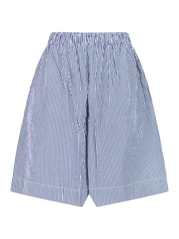DANIELA GREGIS: Trousers Shorts - Striped shorts