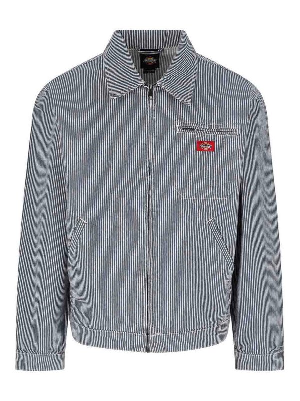 DICKIES: casual jackets - painter hickory zip jacket
