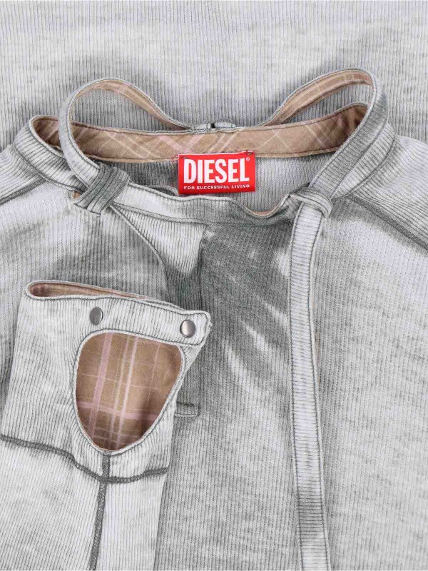 The Best Shops DIESEL: crew necks - t-ecla ribbed sweater