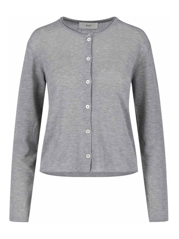 DUNST: Cardigans - Cardigan - Gris
