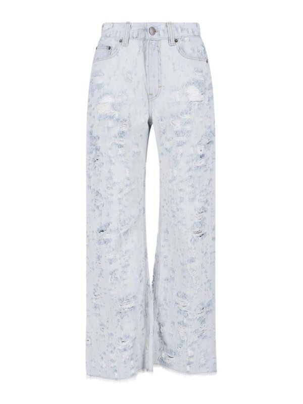 HAIKURE: jeans a zampa - Jeans ampi destroyed