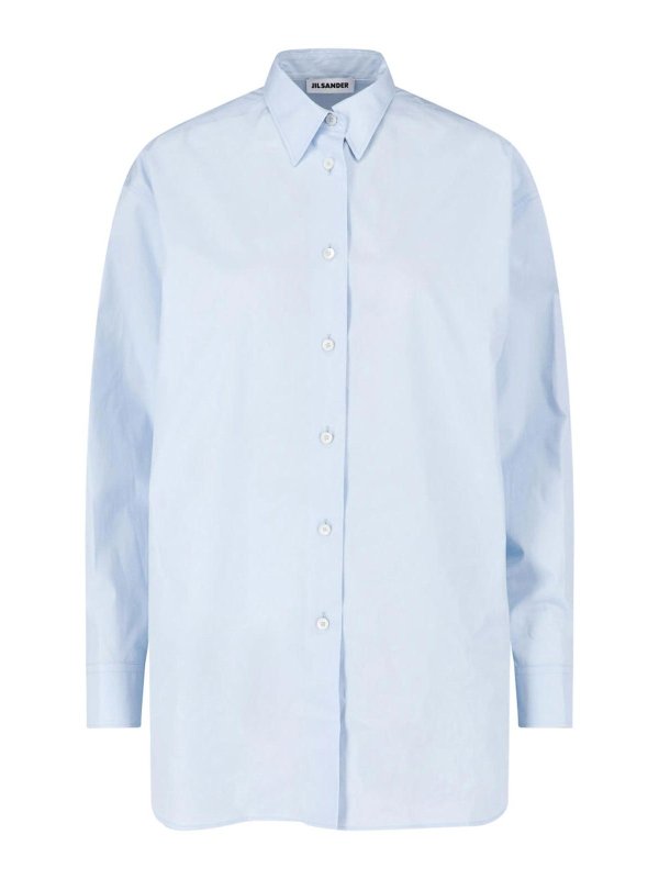 JIL SANDER: Chemises - Chemise - Bleu