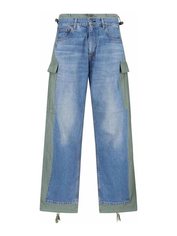 JUNYA WATANABE: straight leg jeans - X levis strauss jeans with inserts