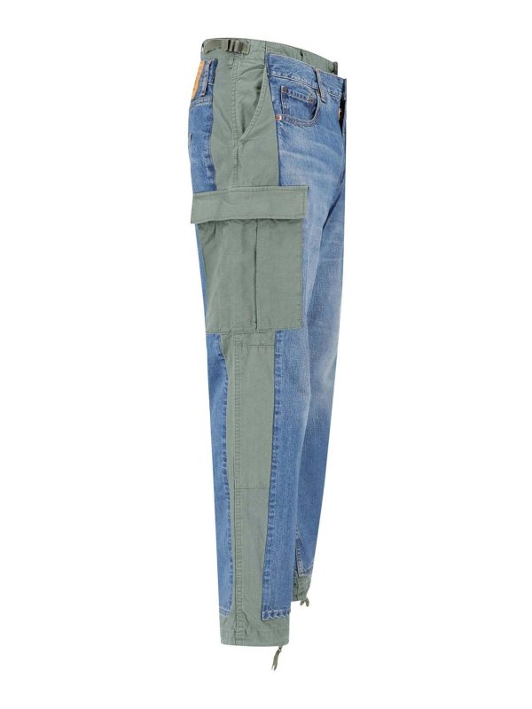 The Best Shops JUNYA WATANABE: straight leg jeans - X levis strauss jeans with inserts