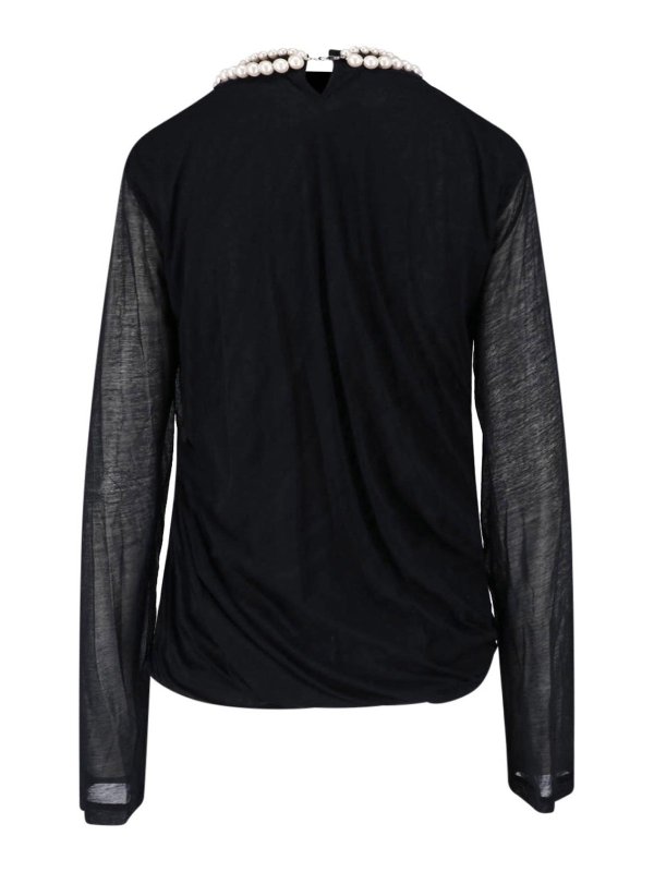 JUNYA WATANABE: Pull col rond online - Pull Col Rond - Noir