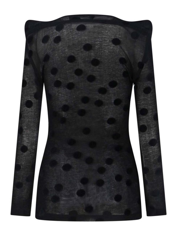 JUNYA WATANABE: Strickpullover mit Rundhalsausschnitt online - Rundhalspullover - Schwarz