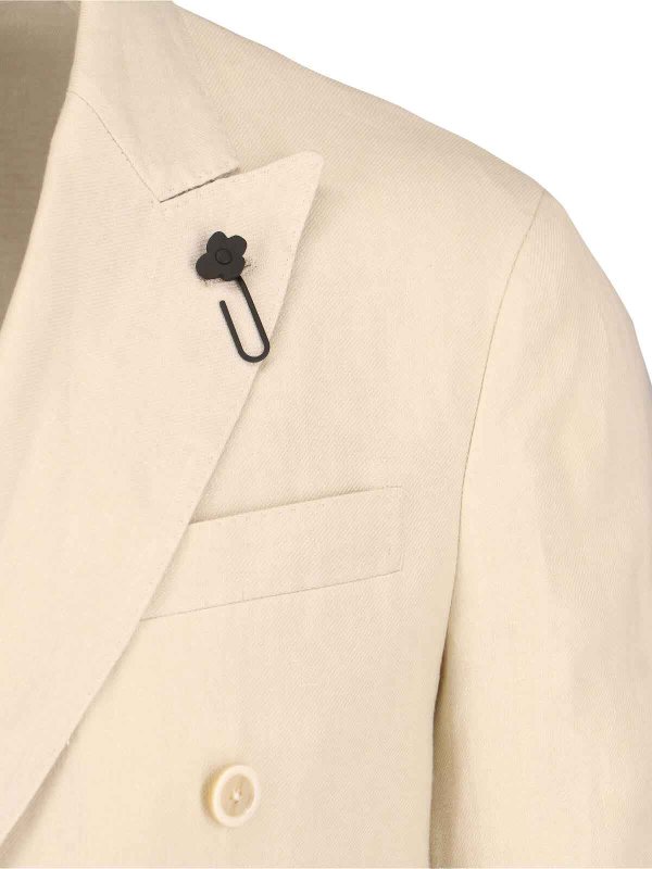 The Best Shops LARDINI: formal suits - Double-breasted linen suit