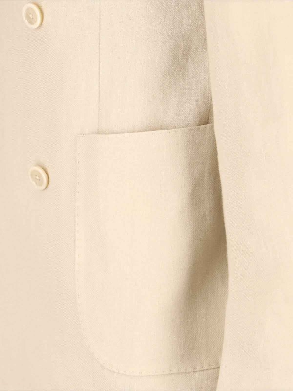 LARDINI buy online Double-breasted linen suit