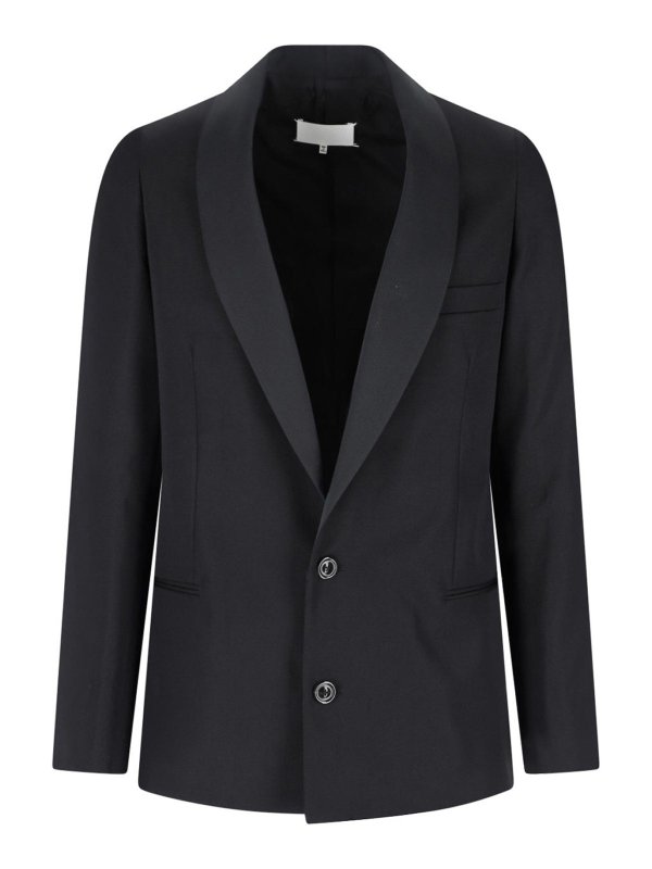 Maison Margiela: Blazer - Blazer - Negro